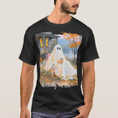 Mentaal ben ik hier Funny Ghost Herfst T-shirt (Voorkant)