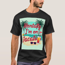Mentaal ben ik op vakantie T-shirt – Relaxed Summe