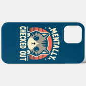 Mentaal Checked Out Grappige Kat Moeder Leven voor Case-Mate iPhone Case (Achterkant (horizontaal))