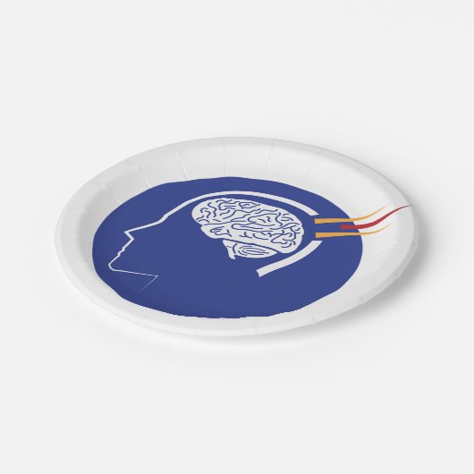 mentaal concept papieren bordje (Gekanteld)