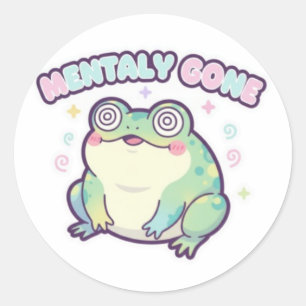 Mentaal de Weg Kwak Sticker Schattige Duizelige Ki
