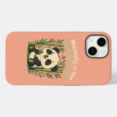 Mentaal in de Bamboozone – Cute Panda iPhone Hoesj Case-Mate iPhone Case (Achterkant (horizontaal))
