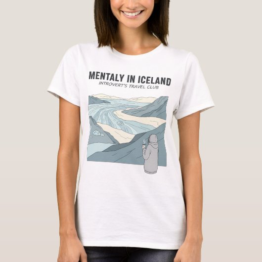 Mentaal in het IJslandse T-shirt voor vrouwen (Voorkant)