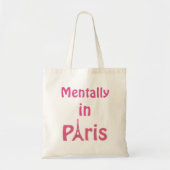 Mentaal in Parijs Canvas tas (Voorkant)