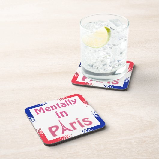 Mentaal in Parijs Drank Coaster Bier Onderzetter (Rechterzijde)