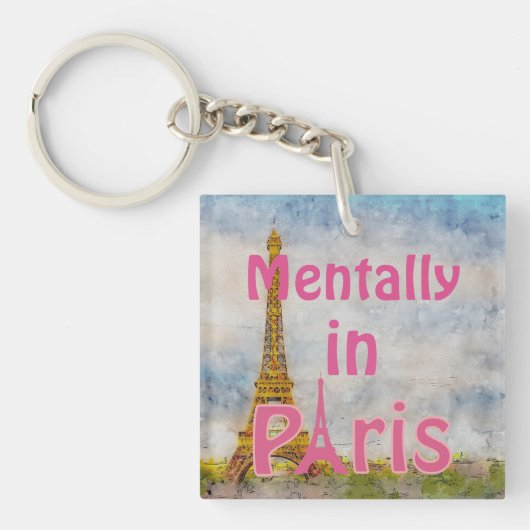 Mentaal in Parijs Sleutelhanger (voorkant)