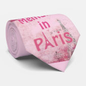 Mentaal in Parijs stropdas (Opgerold)