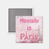 Mentaal in Paris Magnet (Voorkant / Achterkant)
