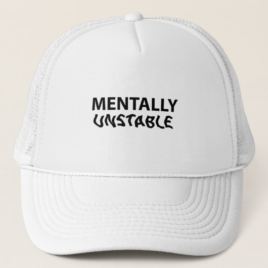Mentaal instabiel trucker pet (Voorkant)