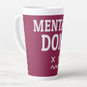 Mentaal Klaar – Herkenbare Uitgeputtheidsstemming Latte Mok (Linkerhoek)