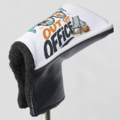 Mentaal niet op kantoor golfheadcover (3/4 voorkant)