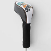 Mentaal niet op kantoor golfheadcover (Schuin)