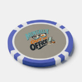 Mentaal niet op kantoor poker chips (Enkel)