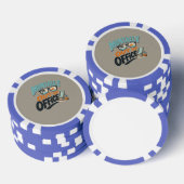 Mentaal niet op kantoor poker chips (Opstapeling)