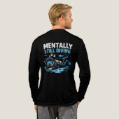 Mentaal nog aan het duiken – Duikers T-shirt (Achterkant)