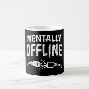 Mentaal Offline – Grappige Introvert Stemmingscita Koffiemok
