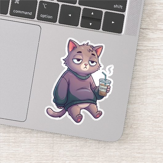 Mentaal Offline Kat Sticker (Detail)
