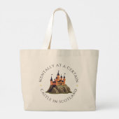 Mentaal op een bepaald kasteel in Schotland | fant Grote Tote Bag (Achterkant)