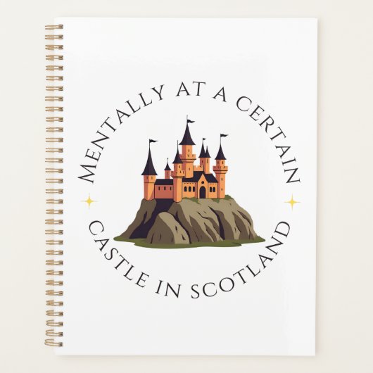 Mentaal op een bepaald kasteel in Schotland | fant Planner (Voorkant)