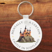 Mentaal op een bepaald kasteel in Schotland | fant Sleutelhanger (Achterkant)