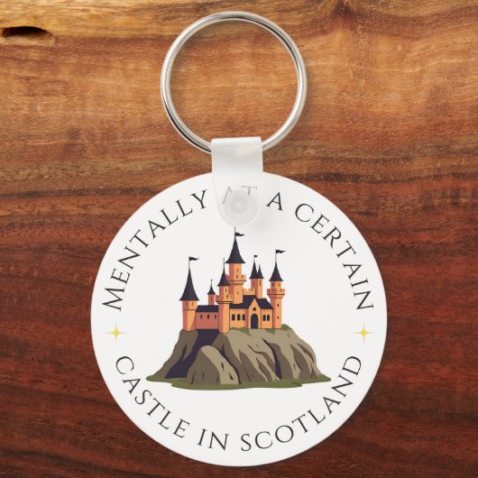 Mentaal op een bepaald kasteel in Schotland | fant Sleutelhanger (Voorkant)