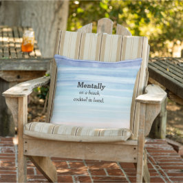 Mentaal op een strand Cocktail in de hand Chill Vi Buitenkussen