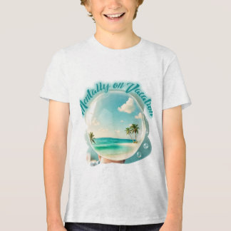 mentaal op vakantie ontwerp Tri-Blend shirt