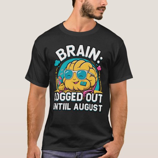 Mentaal op zomervakantie - Brain Off Duty T-shirt (Voorkant)