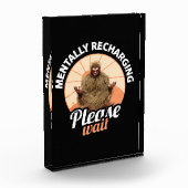 Mentaal Opladen, Even Geduld Funny Bigfoot Fotoblokken (Links)
