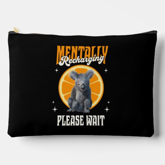 Mentaal Opladende Koala Introvert Stemming Ontwerp Etui (Voorkant)