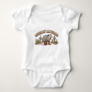 Mentaal Schreeuw Ik Grappige Cowboy Opossum Romper