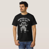 Mentaal Sta Ik In De Pit Grappige Wasbeer | Mosh P T-shirt (Voorkant volledig)