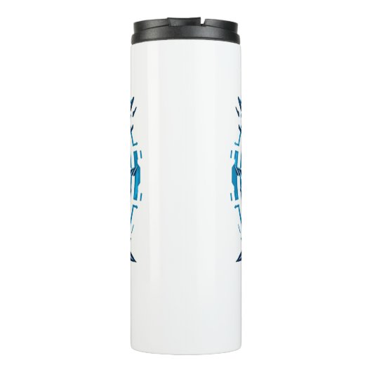 Mental Armor - Hoodie Warrior Figure Thermosbeker (Achterkant)