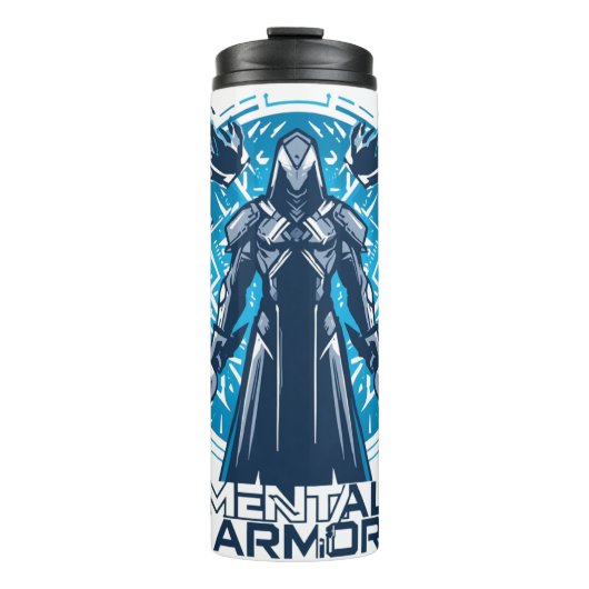 Mental Armor - Hoodie Warrior Figuur Thermosbeker (Voorkant)
