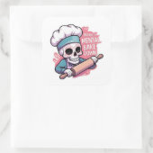 "Mental Bake Down" Skull Baker Stickers - Grappig (Tas)