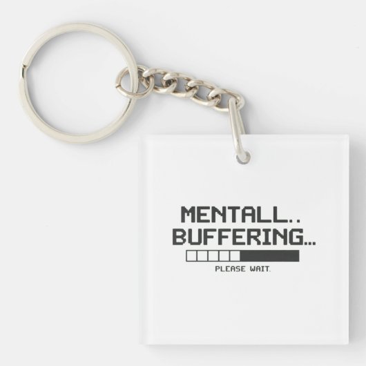 Mental Buffer Loading Screen Sleutelhanger (voorkant)
