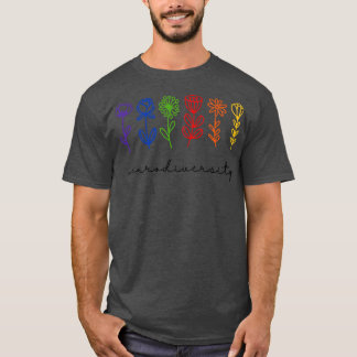Mental Healt Neurodiversity ADHD Awareness Floral T-shirt