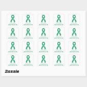 Mental Health Advocate White Square Sticker (Vel)