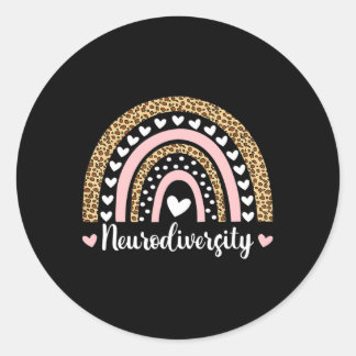 Mental Health Autism Awar Celebrate Neurodiversity Ronde Sticker