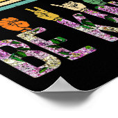 Mental Health Awareness ASL Be Kind Therapy Floral Poster (Hoek)