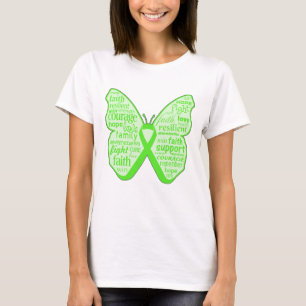 Mental Health Awareness Butterfly Ribbon T-shirt