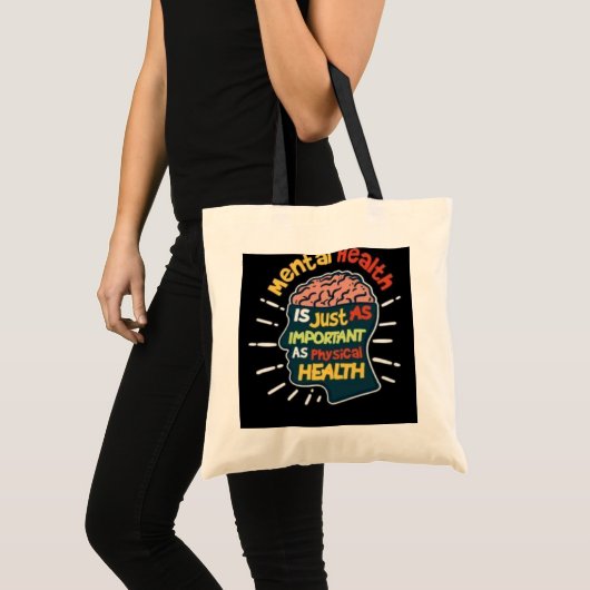 Mental Health Awareness Canvas tas - "Net als impo (Voorkant (product))