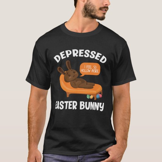 Mental Health Awareness Chocolate Bunny Funny East T-shirt (Voorkant)
