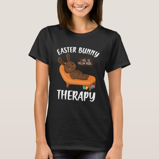 Mental Health Awareness Chocolate Bunny Funny East T-shirt (Voorkant)