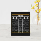 Mental Health Awareness Day ADHD Bingo Fun Gift Kaart (Gele Bloem)