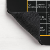 Mental Health Awareness Day ADHD Bingo Fun Gift Muismat (Hoek)