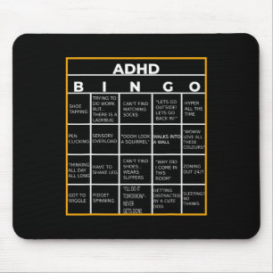 Mental Health Awareness Day ADHD Bingo Fun Gift Muismat