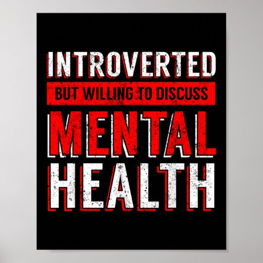 Mental Health Awareness Depression  Poster (Voorkant)