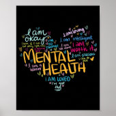 Mental Health Awareness Depression Poster (Voorkant)