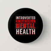 Mental Health Awareness Depression Ronde Button 5,7 Cm (Voorkant)